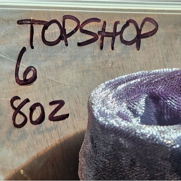 Topshop Women’s Velvet Slip Dress Silver XS – Whimsygoth, Y2K, Dark Academia - Picture 10 of 10